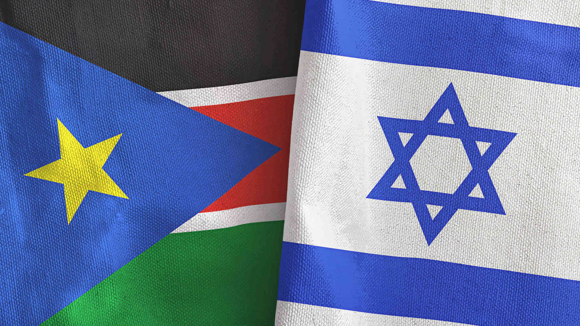 שירותי שילוח בינלאומי לדרום סודאן - דגלים של סודאן וישראל
